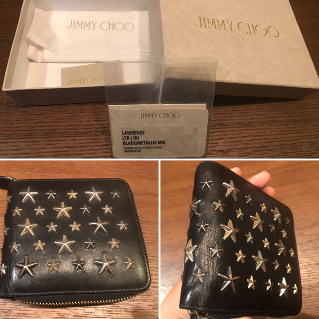 JIMMY CHOO(ジミーチュウ)のジミーチュウ　ローレンスラウンドジップウォレット レディースのファッション小物(財布)の商品写真