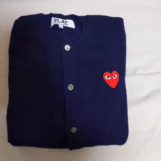 レディースCOMME des GARCONS　PLAYレディースLサイズNAVY♪