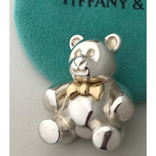 ティファニー(Tiffany & Co.)のTiffany 925/750 熊ブローチ 希少(ブローチ/コサージュ)