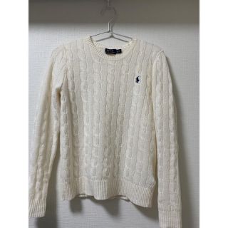 ポロラルフローレン(POLO RALPH LAUREN)のPOLO ラルフローレン　ホワイトニット(ニット/セーター)