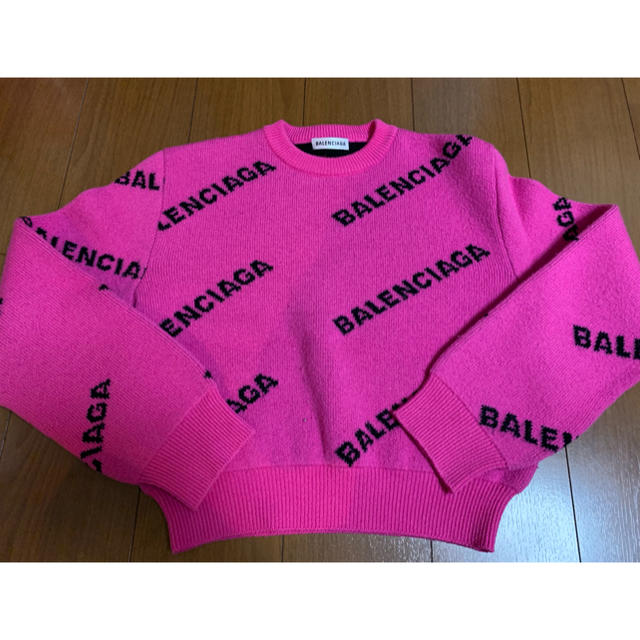 素晴らしい品質 Balenciaga ピンク 34 ニット セーター バレンシアガ