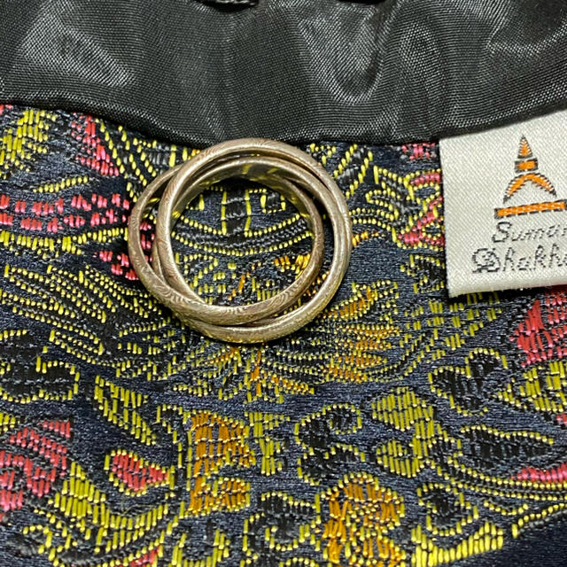 スーマンダックワ　木目　三連リング メンズのアクセサリー(リング(指輪))の商品写真