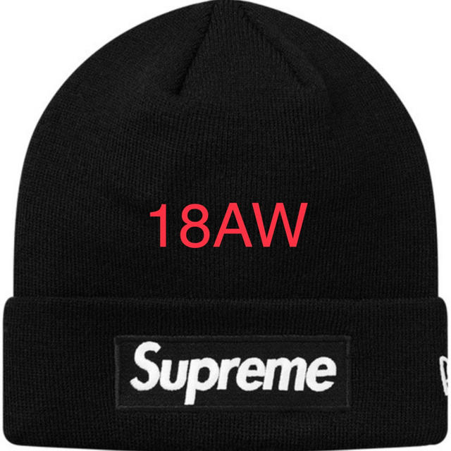 18AW supreme  box logo beanie帽子