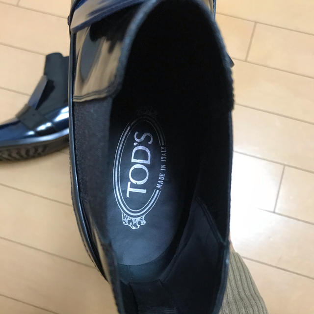 TOD'S ショートブーツ/37 ネイビー 3