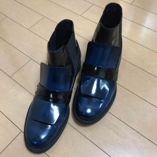 トッズ(TOD'S)のTOD'S ショートブーツ/37 ネイビー(ブーツ)