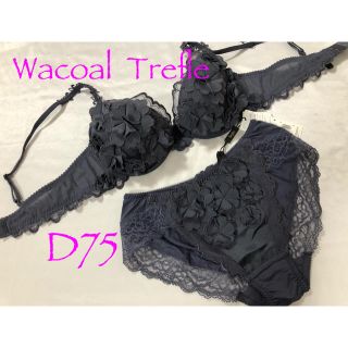 ワコール(Wacoal)のひらっぺ様専用！ワコール トレフル 38グループ D75＆L(ブラ&ショーツセット)