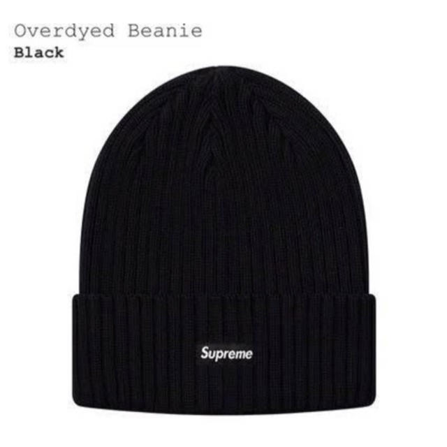 18ss supreme  overdyed beanie black