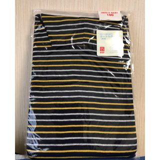 ユニクロ(UNIQLO)の新品・未開封　ユニクロ　タートルネックT 長袖　100 ボーダー　(Tシャツ/カットソー)