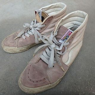 ヴァンズ(VANS)の希少 USA製 ヴィンテージ vans SK8-HI ハイカット ピンク(スニーカー)