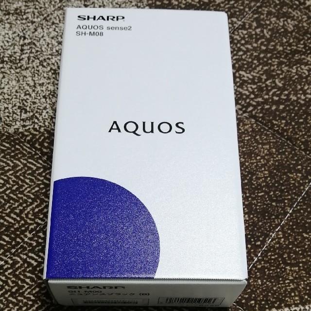 SHARP(シャープ)のAQUOS  SH-M08本体 シャープ  黒色 SIMフリー 新品 スマホ/家電/カメラのスマートフォン/携帯電話(スマートフォン本体)の商品写真