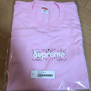 シュプリーム(Supreme)のsupreme Bandana box logo tee pink ピンク(Tシャツ/カットソー(半袖/袖なし))