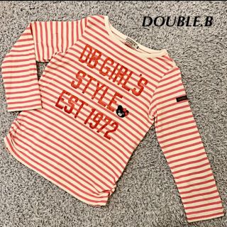 ダブルビー(DOUBLE.B)の☆専用です☆DOUBLE.B ピンクボーダー　ロンT 100(Tシャツ/カットソー)