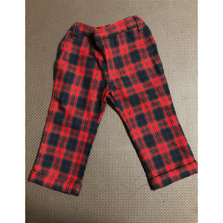 コンビミニ(Combi mini)のチェックパンツ ズボン 緑×赤(パンツ)