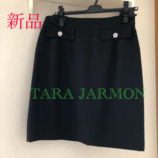 タラジャーモン　黒のタイトスカート　40、新品(ひざ丈スカート)