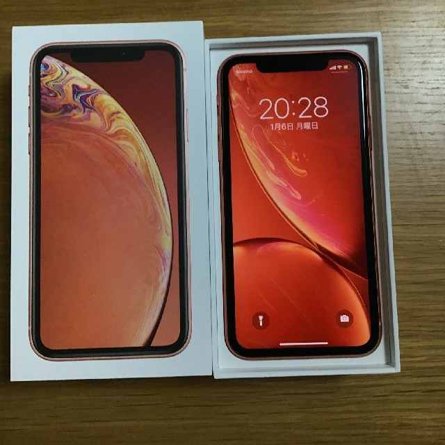 メール便不可】 iPhone XR 64GB コーラル