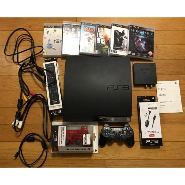 PS3 本体 付属品 ソフト付き(箱無し)エンタメ/ホビー