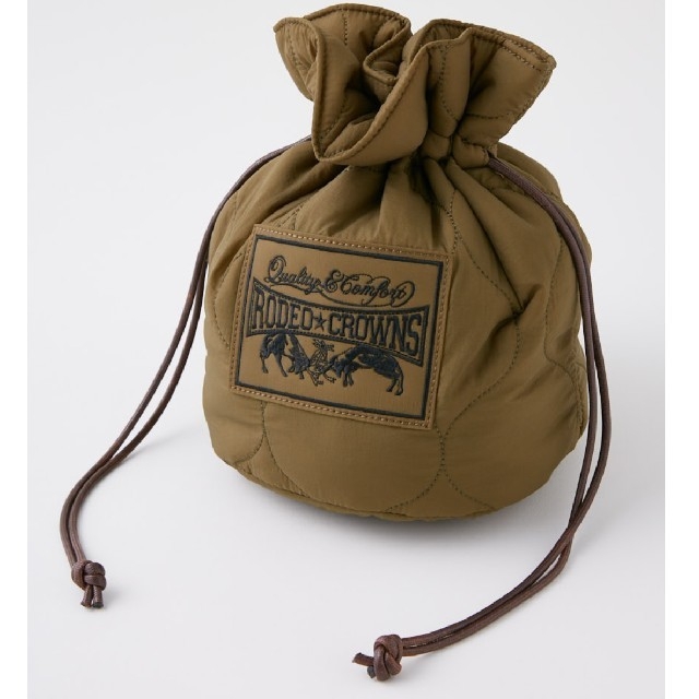 RODEO CROWNS WIDE BOWL(ロデオクラウンズワイドボウル)の新品未使用 カーキとブラック レディースのバッグ(その他)の商品写真