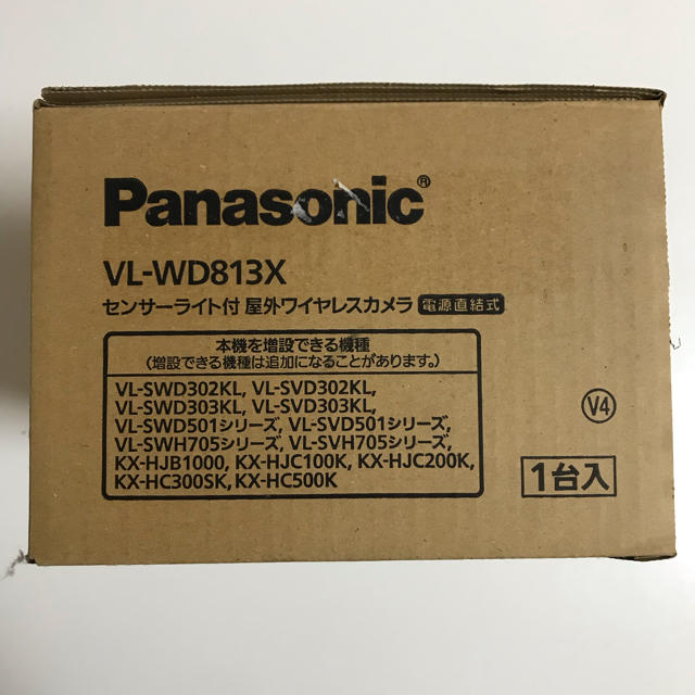 Panasonic(パナソニック)のPanasonic センサー付 屋外ワイヤレスカメラ VL-WD813X スマホ/家電/カメラのスマホ/家電/カメラ その他(防犯カメラ)の商品写真
