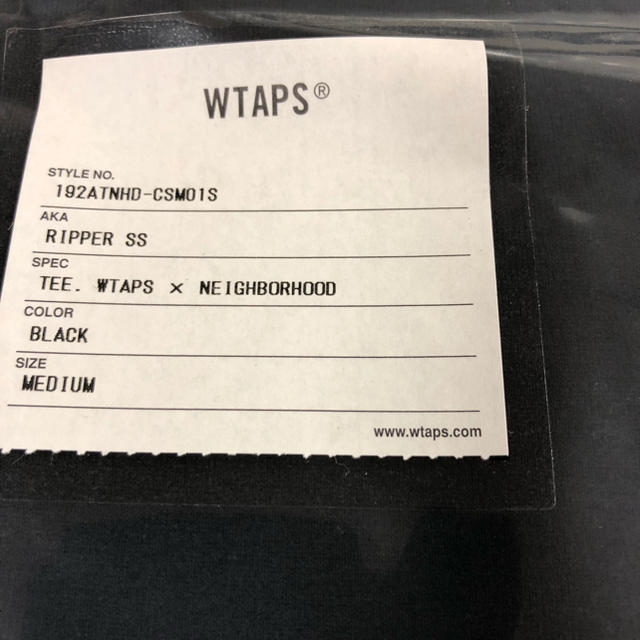 WTAPS × NEIGHBORHOOD RIPPER SS TEE BLACK