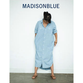 マディソンブルー(MADISONBLUE)の【MADISON BLUEマディソンブルー】コットンシャンブレーシャツドレス(ロングワンピース/マキシワンピース)