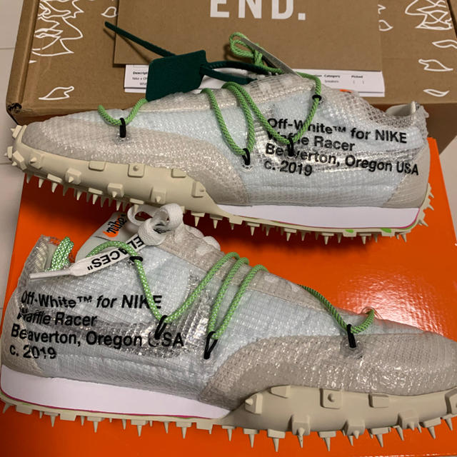 NIKE OFF-WHITE W WAFFLE RACER / OW WHITE 珍しい restorativetouch.dk