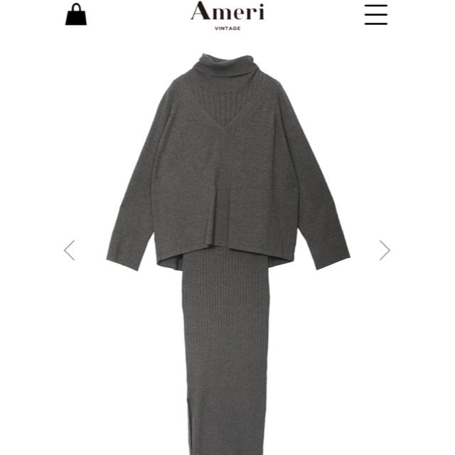 AMERI(アメリ) HANDY KNIT DRESS SET レディース