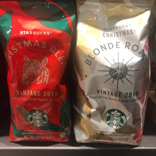 スターバックスコーヒー(Starbucks Coffee)のスターバックス ホリデー クリスマス限定コーヒー豆2種 クリスマスブレンド(コーヒー)