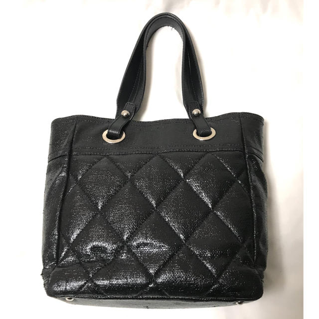 CHANEL 【訳有】パリビアリッツ トートバッグ ブラック シャネル