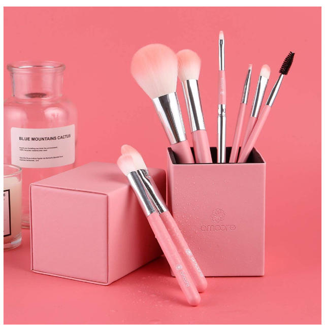 メイクブラシ 収納ケース付き 化粧ブラシ 化粧筆 8本セット ピンクの通販 By Kaki An S Shop ラクマ