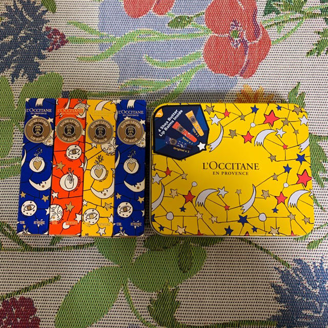 L'OCCITANE(ロクシタン)の未使用 ロクシタン ジョイフルスターリップバームキット コスメ/美容のスキンケア/基礎化粧品(リップケア/リップクリーム)の商品写真