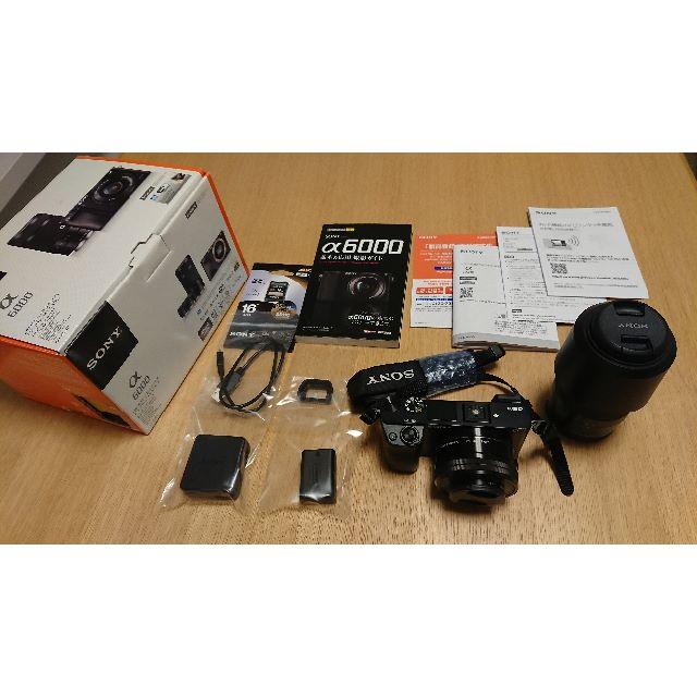 SONY - [ILCE-6000Y/B]α6000 Wレンズズームキット