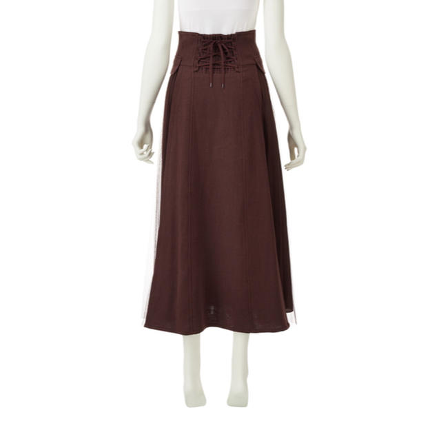 COCO DEAL(ココディール)のハイウエスト異素材レイヤードプリーツスカート レディースのスカート(ロングスカート)の商品写真