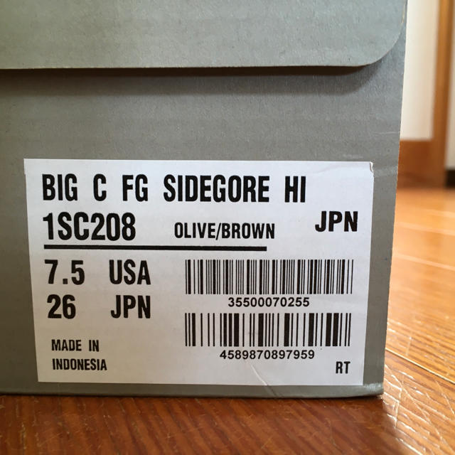 CONVERSE(コンバース)の値下げ コンバース BIG C  サイドゴア 26.0cm 新品未使用 メンズの靴/シューズ(スニーカー)の商品写真