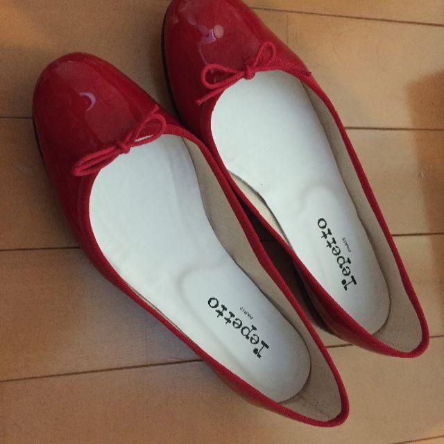 Repetto バレエシューズ サンドリヨン レッド　エナメル