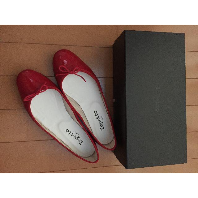 Repetto バレエシューズ サンドリヨン レッド　エナメル 1