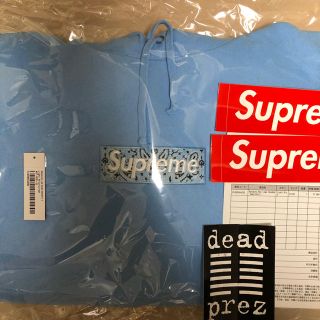 シュプリーム(Supreme)のL Bandana Box Logo Hooded Sweatshirt ブルー(パーカー)