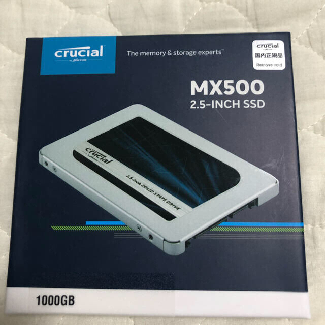 新品未開封 Crucial SSD 1TB CT1000MX500SSD1/JPのサムネイル
