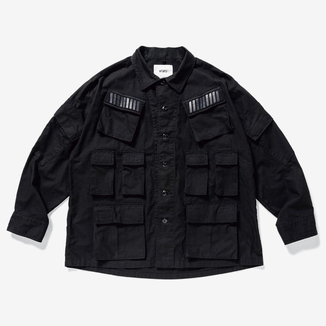 WTAPS MODULAR LS 01 / SHIRT Black  M