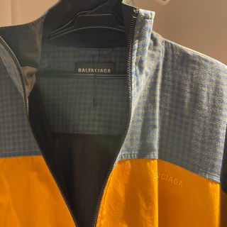 「再値下BTSグク着用BALENCIAGAポプリンチェックジャケット