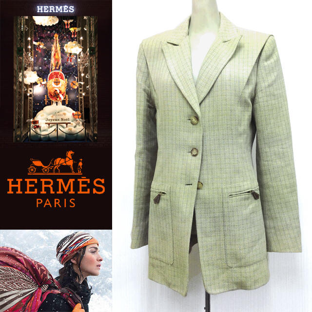 Hermes(エルメス)のHERMES❤️Mixツィードジャケット レディースのジャケット/アウター(テーラードジャケット)の商品写真