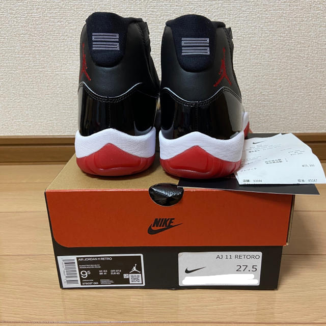 【27.5】AIR JORDAN 11 RETRO "BRED"