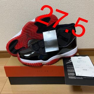 ナイキ(NIKE)の【27.5】AIR JORDAN 11 RETRO "BRED" (スニーカー)