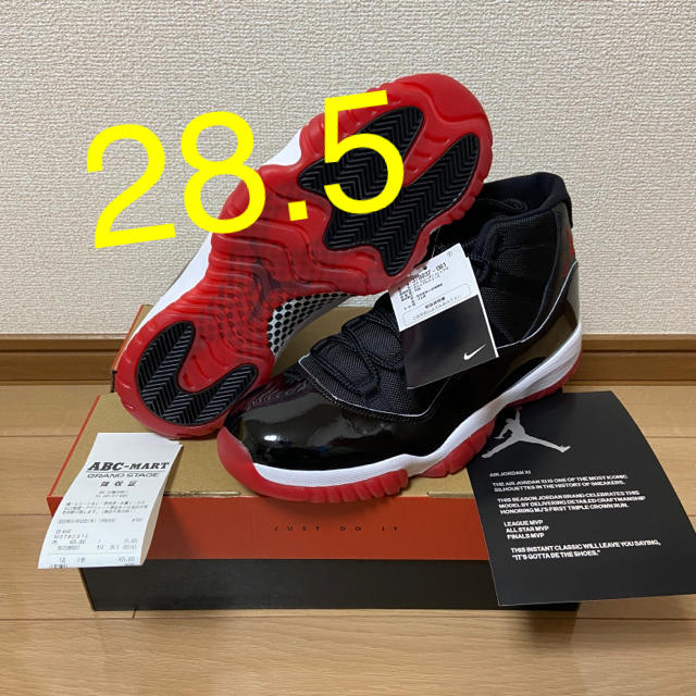 靴/シューズ【28.5】AIR JORDAN 11 RETRO "BRED"