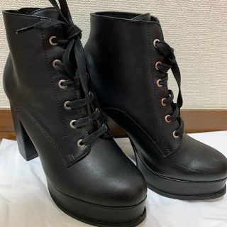 エイチアンドエム(H&M)の黒ブーツ　ヒール(ブーツ)