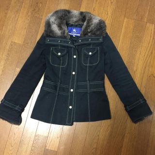 バーバリーブルーレーベル(BURBERRY BLUE LABEL)のバーバリー Burberry暖かファーコート ゴージャス美品 激安 エコファー(ブルゾン)