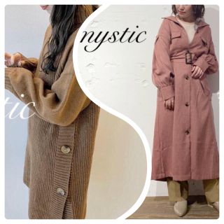 ミスティック(mystic)の新作🐰¥8250【mystic】サイドボタンタートルロングニット(ニット/セーター)