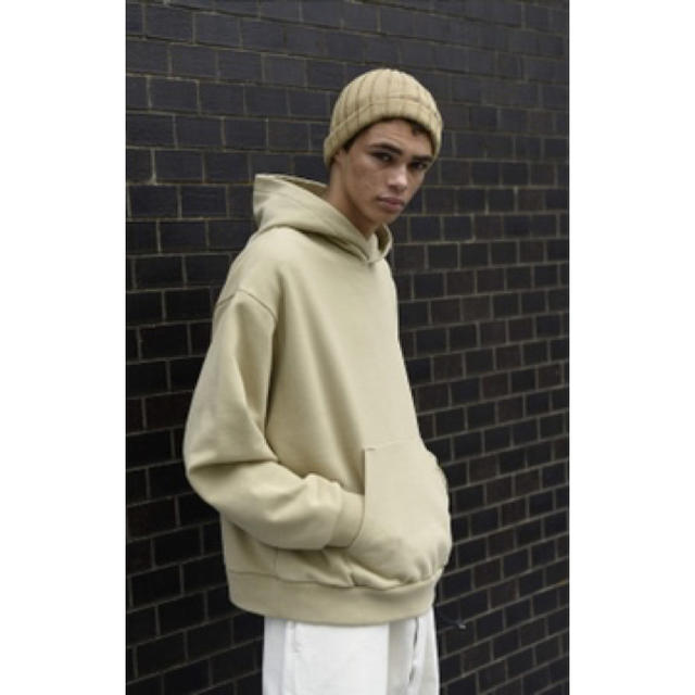 unfil cotton-terry wide hoodie