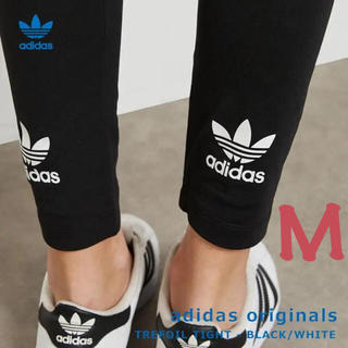 アディダス(adidas)のアディダスオリジナルス レギンス タイツ トレフォイル ロゴ ブラック M(レギンス/スパッツ)