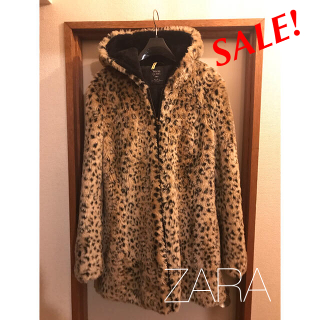 ZARA レオパード柄 ファーコート