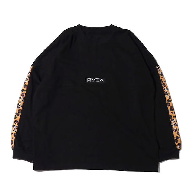 トップスRVCA atmos ロンT 黒